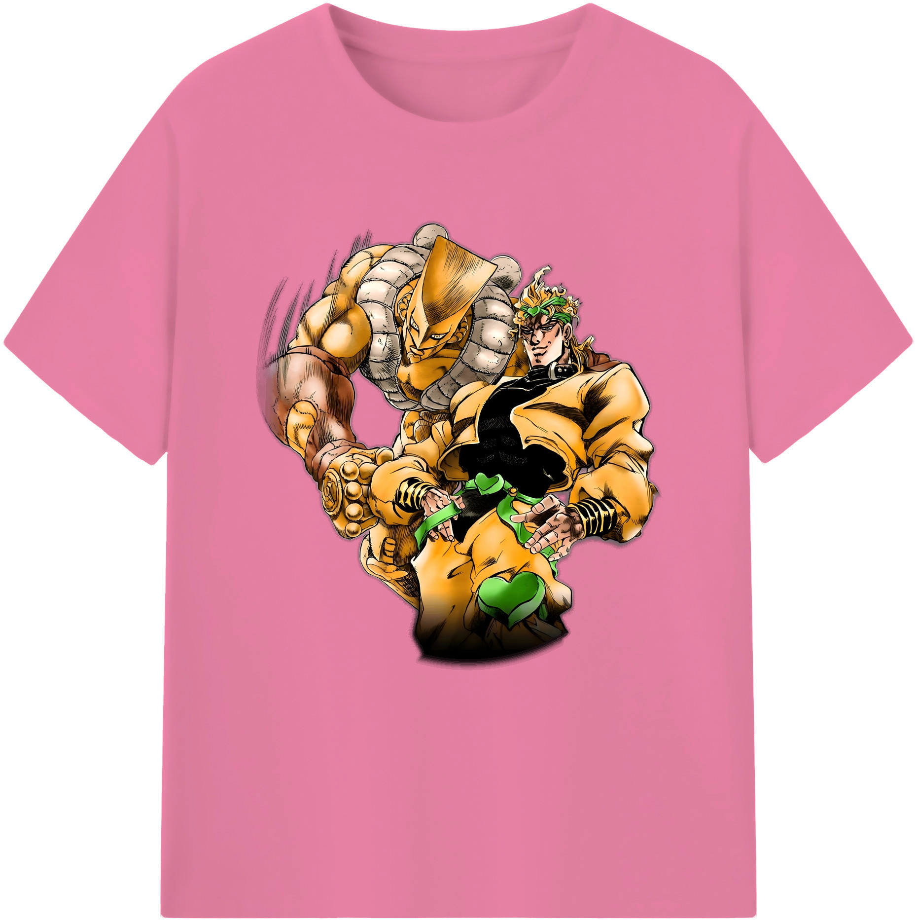（画像用） ジョジョの奇妙な冒険 ディオ?ブランドー JoJo's Bizarre Adventure Dio Brando 綿100％半袖Tシャツ（フロントプリント）